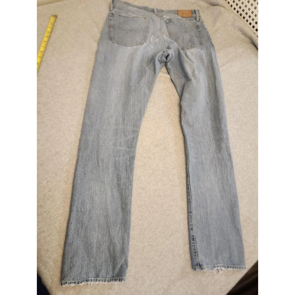 Polo Ralph Lauren Jeans Mens 36x34‎ Light Wash Sullivan Slim Distressed Raw Vtg